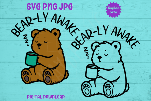Bear-ly Awake Graphics: T-Shirt Designs That Pop