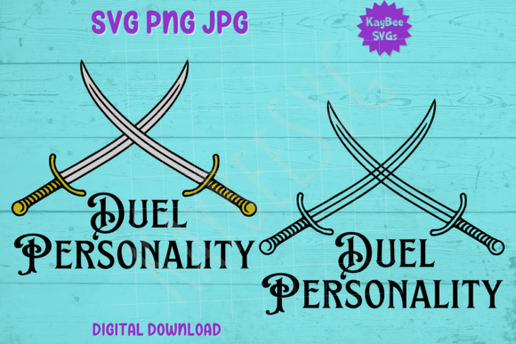 Duel Personality SVG: T-Shirt Designs & Graphics