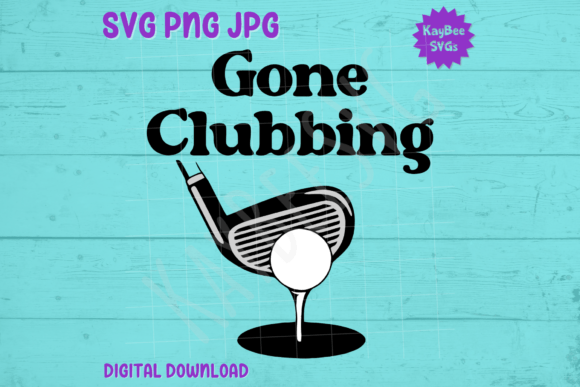 Gone Clubbing: Golf Ball on Tee Graphics for T-Shirt Designs