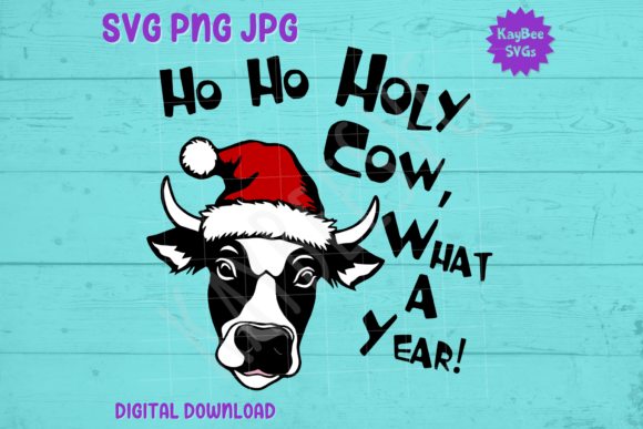 Ho Ho Holy Cow What a Year – Santa Hat