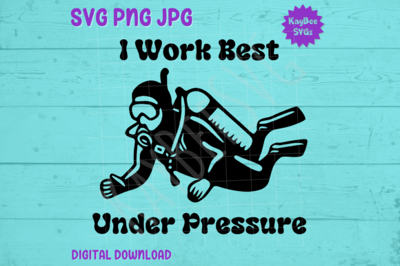 I Work Best Under Pressure Scuba Diver Embroidery Review