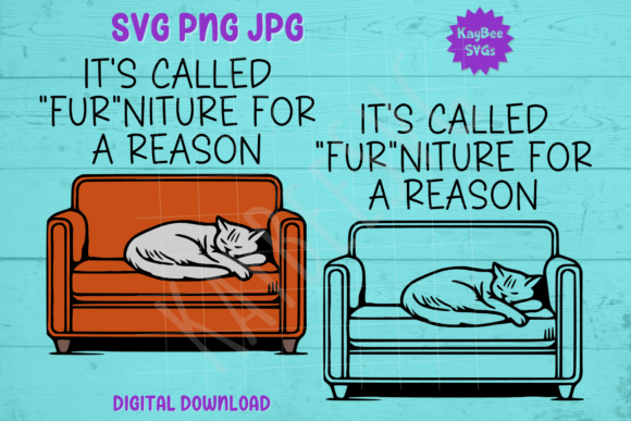 It’s Called Fur niture for a Reason Cat Graphics