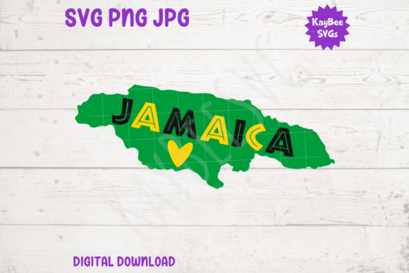 Jamaica SVG PNG JPG Cut Files: Graphics for T-Shirt Designs