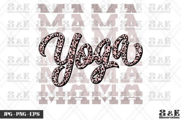 Review: Pink Leopard Print Yoga Mama Graphics for T-Shirt Designs